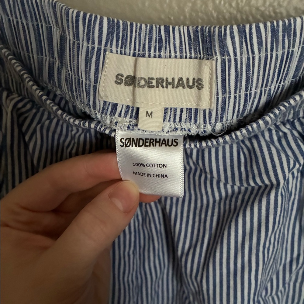 Blue & White Striped Sonderhaus Boxer Shorts - Picture 2 of 6